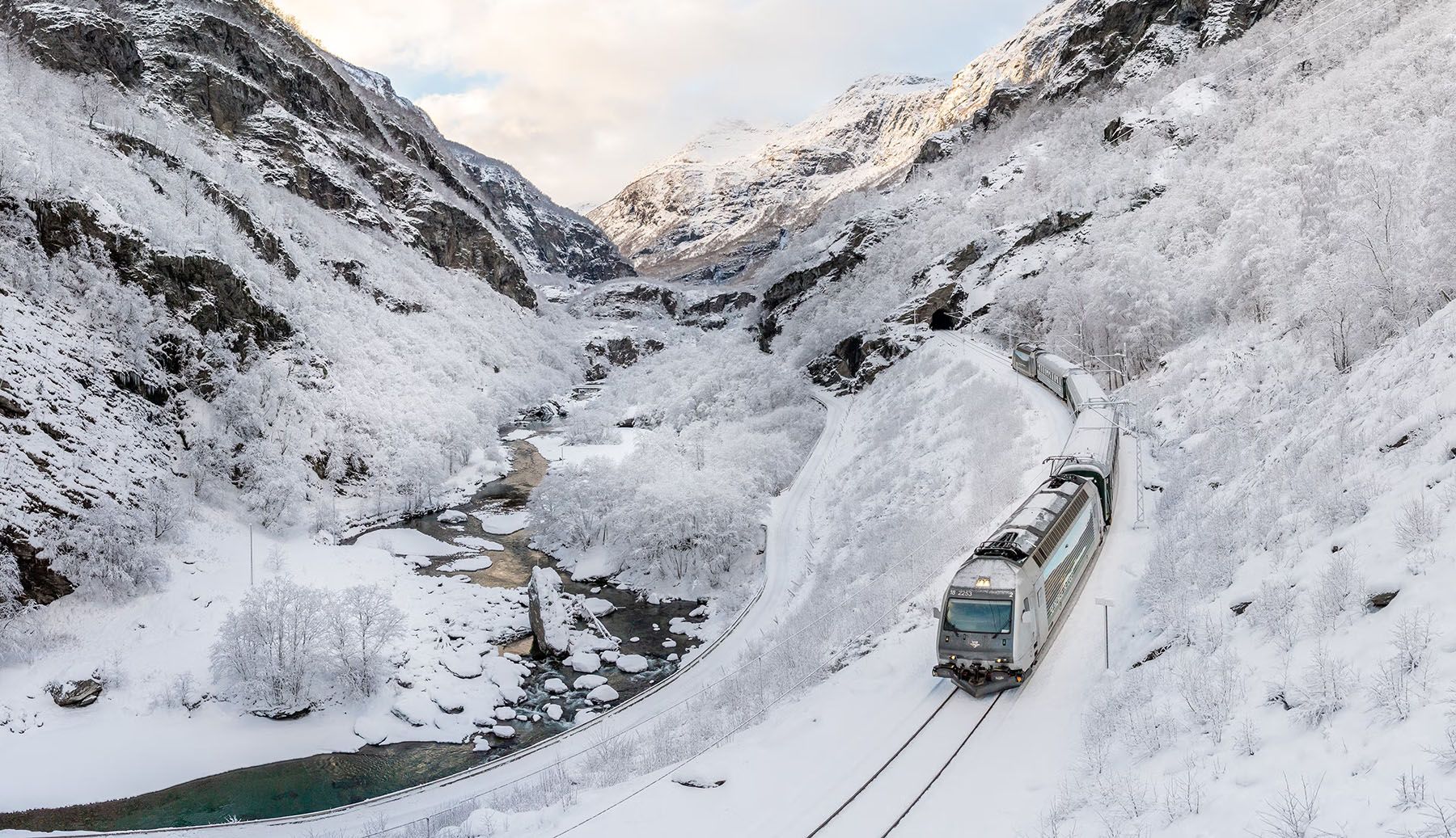Flåmsbanen in winter