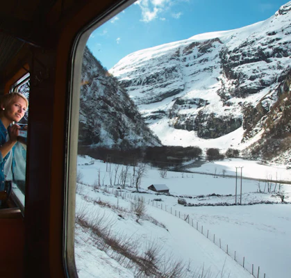 Flåmsbanen in winter by @ Chris Baldry